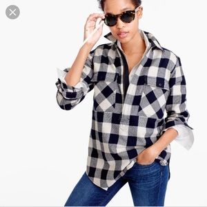 JCrew Buffalo Check Shirt Jacket, size XS